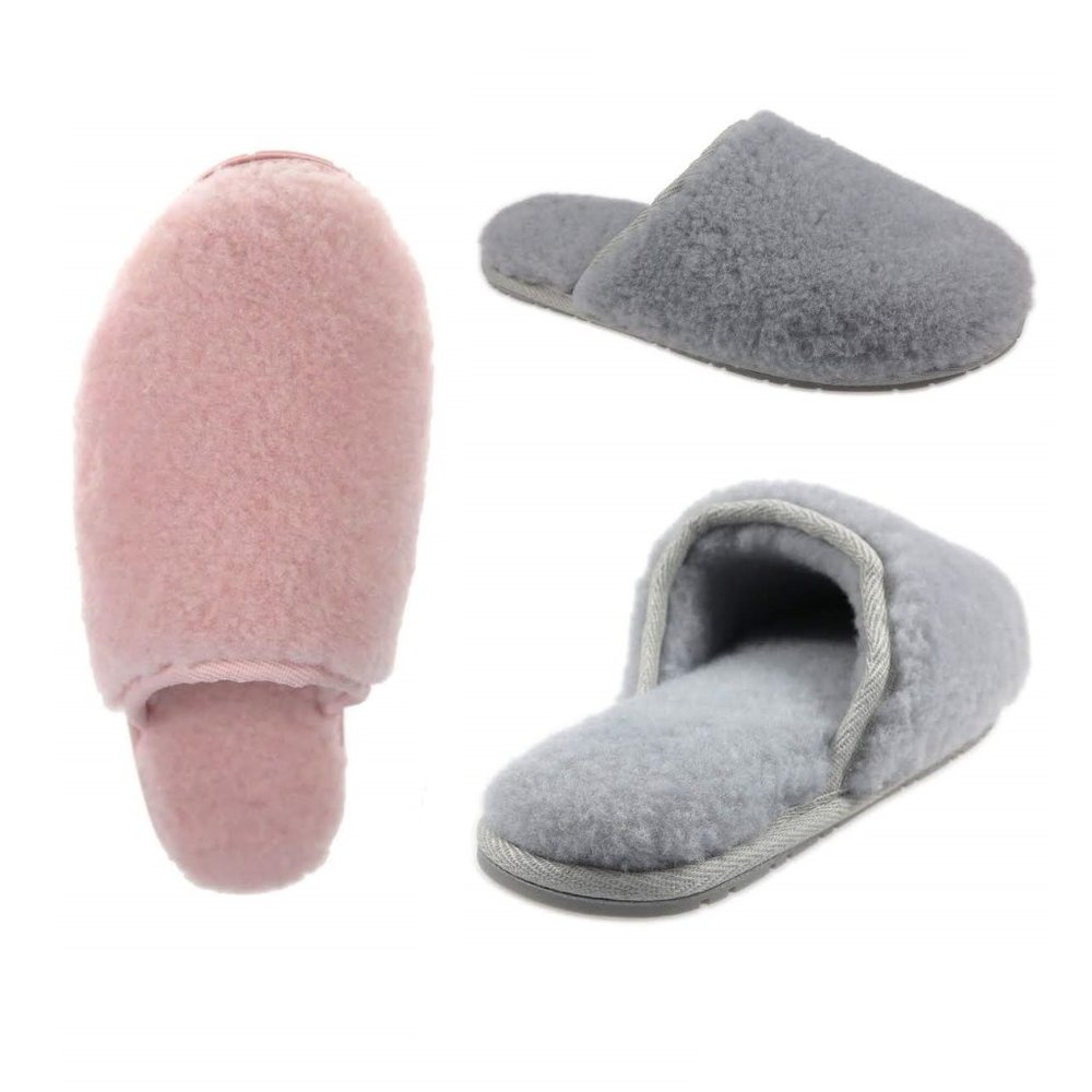 NWT Bundle of Secret Treasures Women's Fluffy Scuff Slippers (2 pairs)